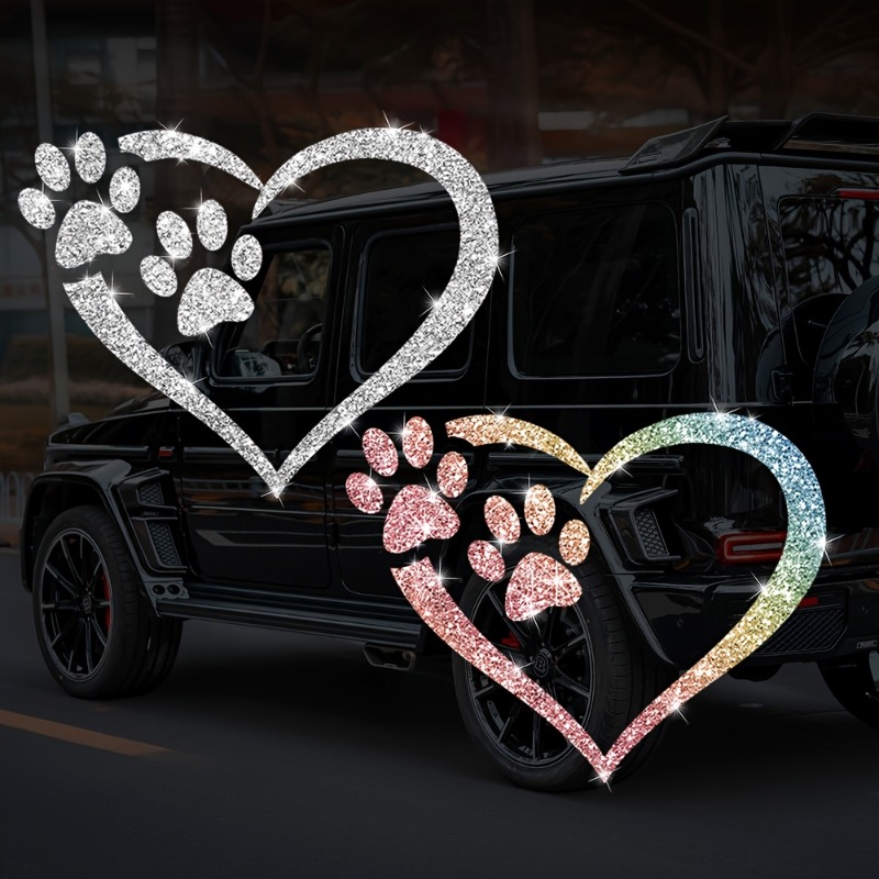 Motorcycle Gear For Dogs - 1PC Nachahmung Diamant Glitter Hund Pfote