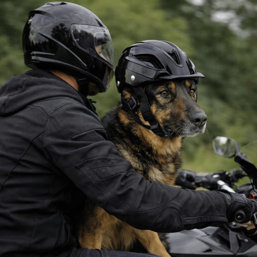 Motorcycle Gear For Dogs - Verstellbarer Hunde-Helm Einfarbiger Kunststoff-Haustier-Motorradhelm Komfortabler Sitz